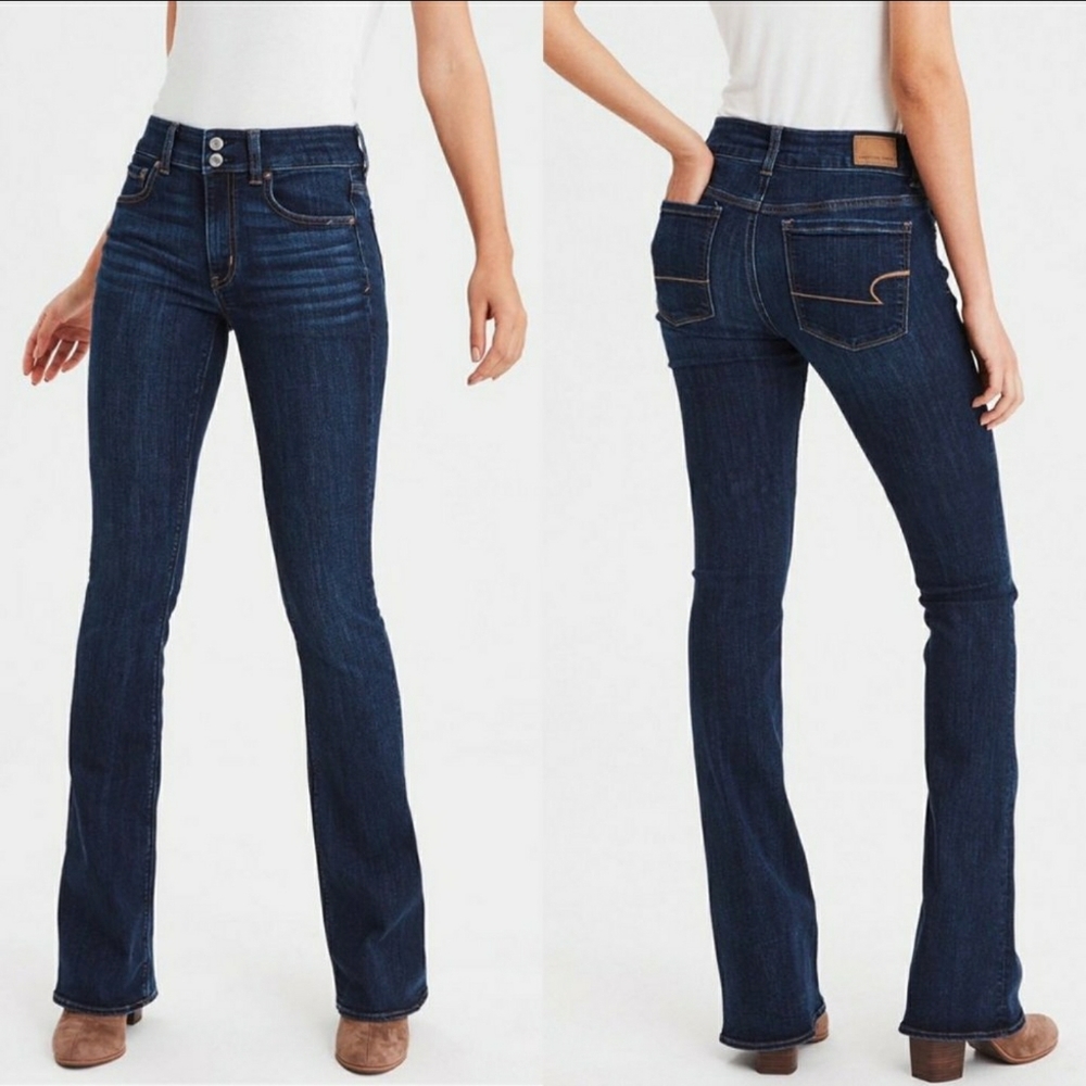American Eagle Artist Dark Blue Denim Jeans 2